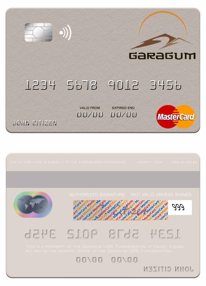 Turkmenistan  Garagum IJSB mastercard